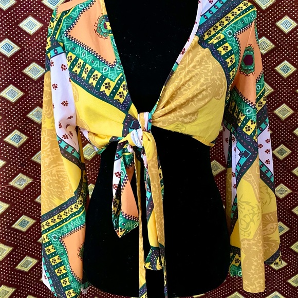 Boho gypsy crop top Gitana style - Picture 4 of 7